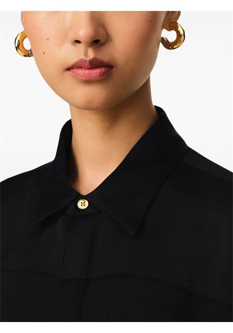 Camicia a maniche lunghe in nero Ami Paris - donna AMI PARIS | FSH020AC0014001